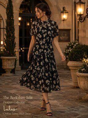 alluring dream burgundy floral mesh lace trumpet midi dress Lulus | Dresses | Lulus Size Xs Exclusive Of Decoration Melange FDJ Long Denim Jacket Size:size 1 with train